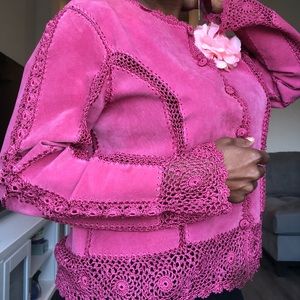 Pink Suede Jacket